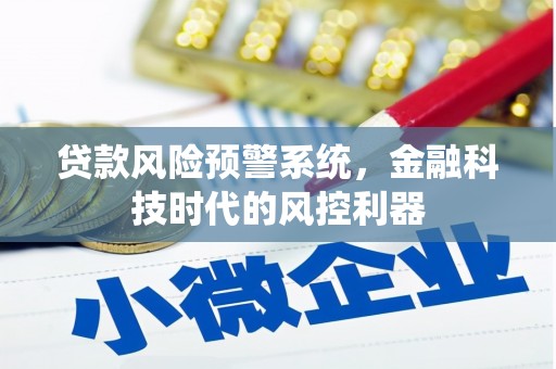 中坜贷款风险预警系统，金融科技时代的风控利器