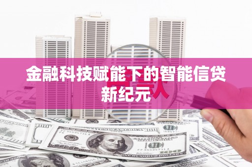 中坜金融科技赋能下的智能信贷新纪元