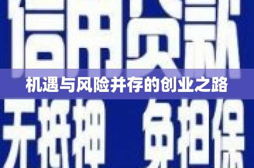 中坜机遇与风险并存的创业之路