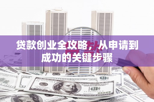 中坜贷款创业全攻略，从申请到成功的关键步骤