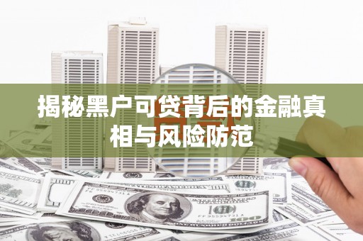 中坜揭秘黑户可贷背后的金融真相与风险防范