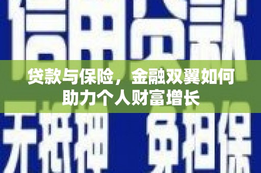 中坜贷款与保险，金融双翼如何助力个人财富增长