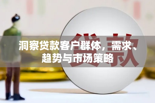 中坜洞察贷款客户群体，需求、趋势与市场策略