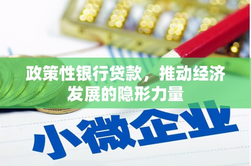 中坜政策性银行贷款，推动经济发展的隐形力量
