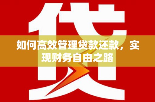 中坜如何高效管理贷款还款，实现财务自由之路