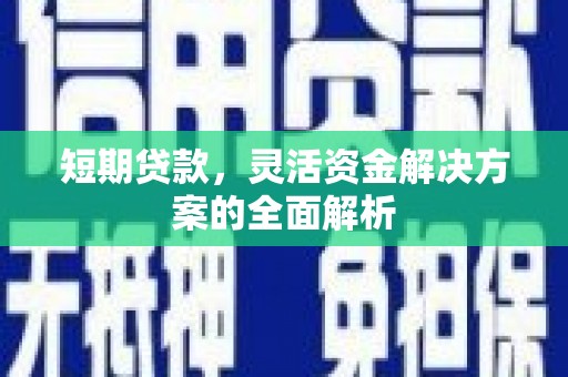 中坜短期贷款，灵活资金解决方案的全面解析