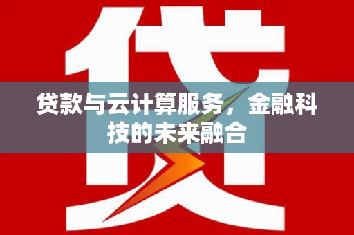 中坜贷款与云计算服务，金融科技的未来融合