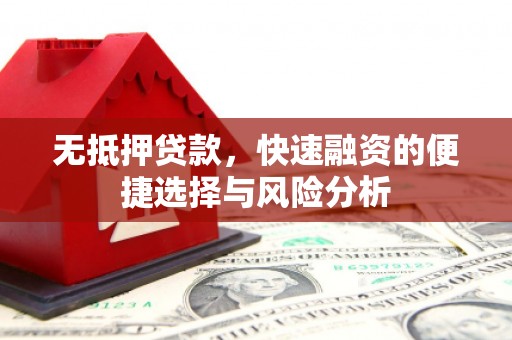 中坜无抵押贷款，快速融资的便捷选择与风险分析