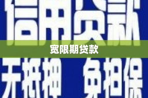 中坜宽限期贷款