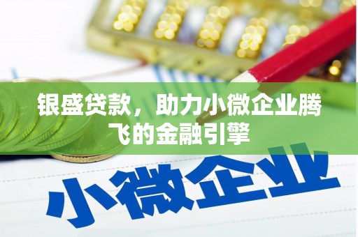 中坜银盛贷款，助力小微企业腾飞的金融引擎