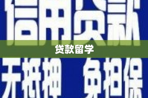 中坜贷款留学