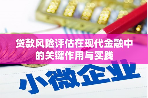 中坜贷款风险评估在现代金融中的关键作用与实践