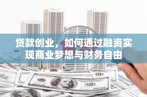 中坜贷款创业，如何通过融资实现商业梦想与财务自由