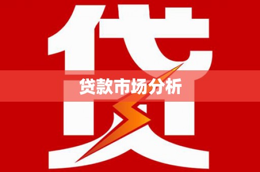 中坜贷款市场分析