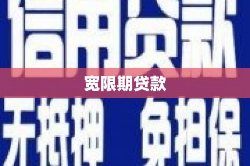 中坜宽限期贷款