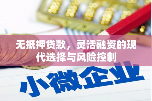 中坜无抵押贷款，灵活融资的现代选择与风险控制