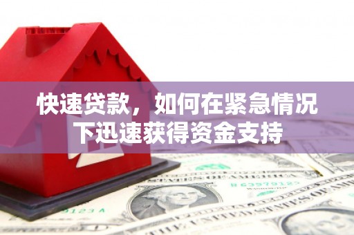 中坜快速贷款，如何在紧急情况下迅速获得资金支持