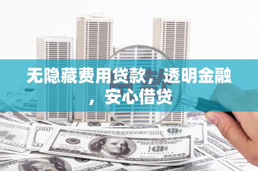 中坜无隐藏费用贷款，透明金融，安心借贷