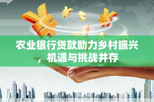 中坜农业银行贷款助力乡村振兴，机遇与挑战并存