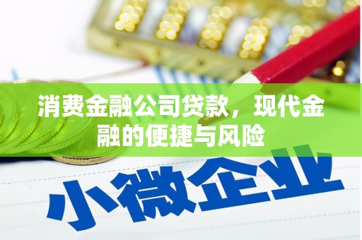 中坜消费金融公司贷款，现代金融的便捷与风险