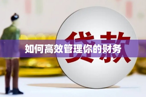 中坜如何高效管理你的财务
